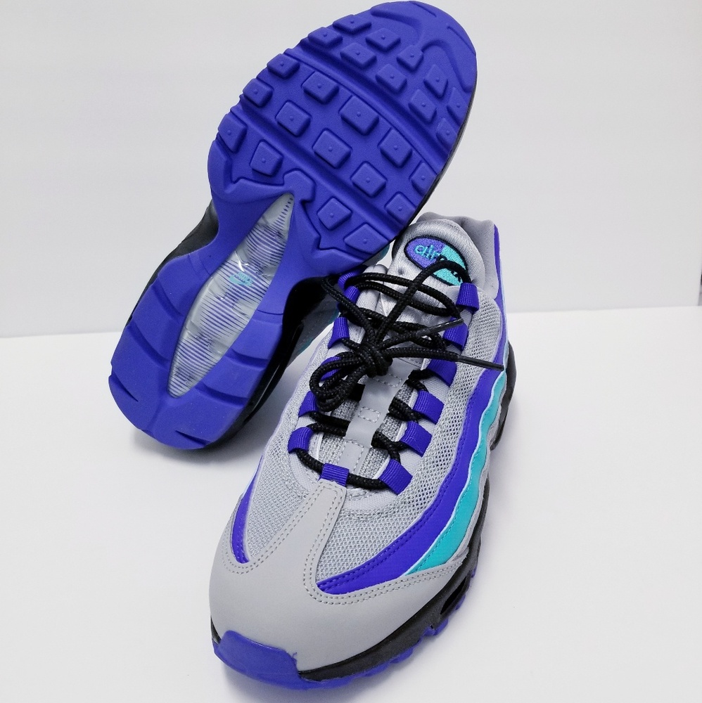 Nike Air Max 95 OG Aqua Running Training Shoes AT2 - Picture 4 of 8